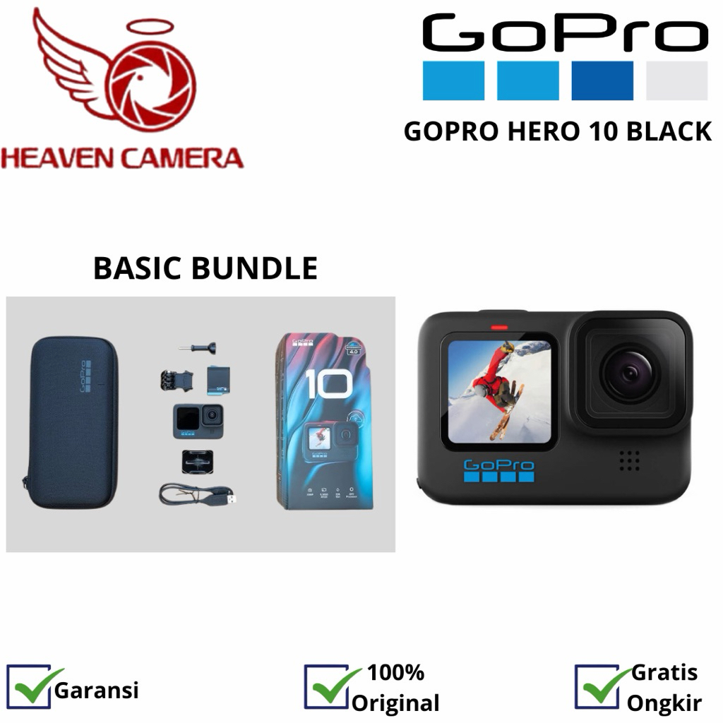 GOPRO HERO 10 BLACK Action Camera Go Pro Garansi Resmi