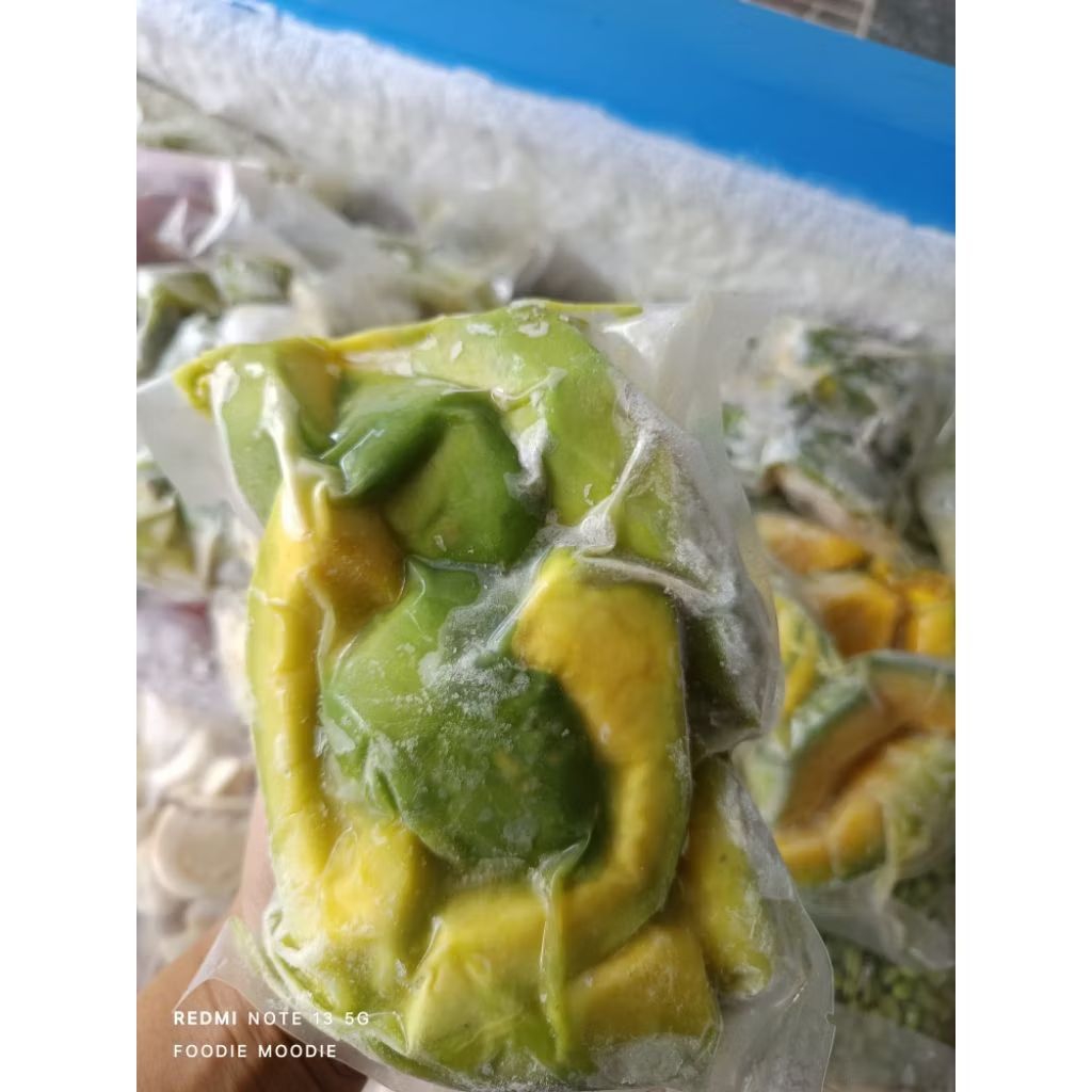 FROZEN buah alpukat potong frozen 500gr vakum/ alpukat frozen/ avokado frozen