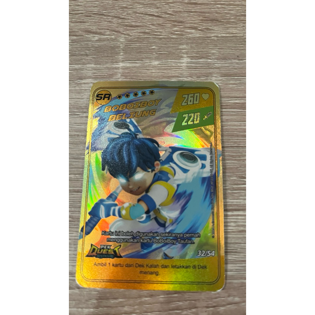 kartu boboiboy beliung sr