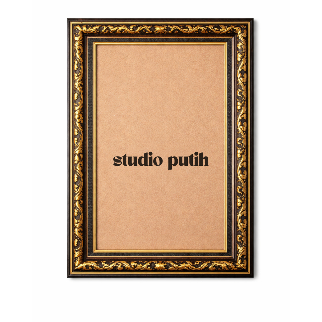 Studio Putih Frame Figura PREMIUM Foto 12R 12RP 16R 20R 20RP 24R 24RP 30R