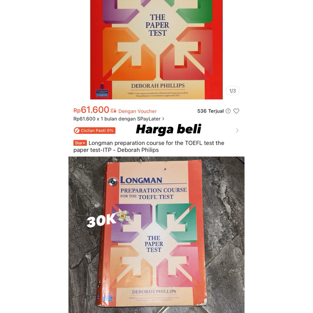 PRELOVED BUKU LONGMAN TOEFL