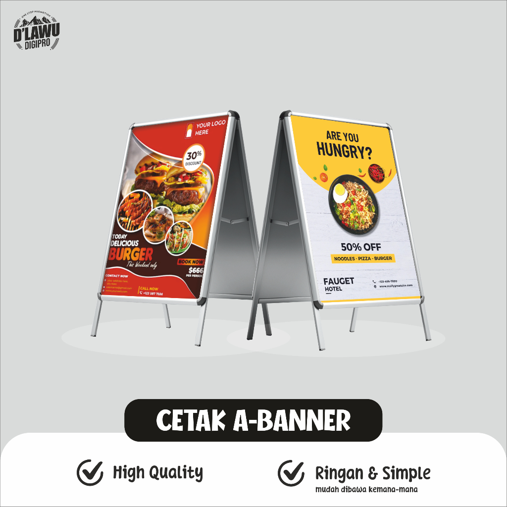 A BANNER // STANDING BANNER // CETAK MMT // MMT JUALAN
