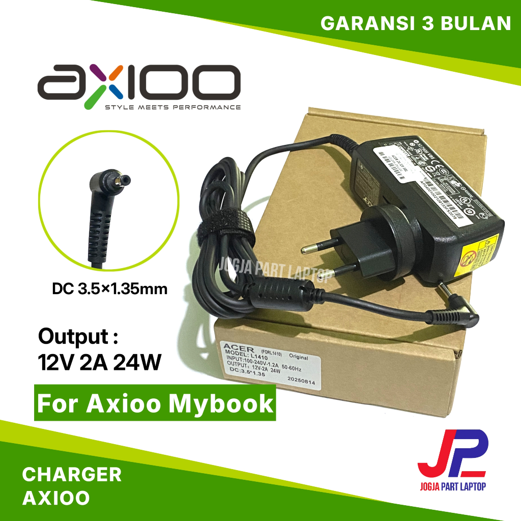[24Watt] Charger Laptop Original Axioo 12v 2a DC 35135 For Axioo Mybook 10 11 Mybook 14 Axioo Mybook