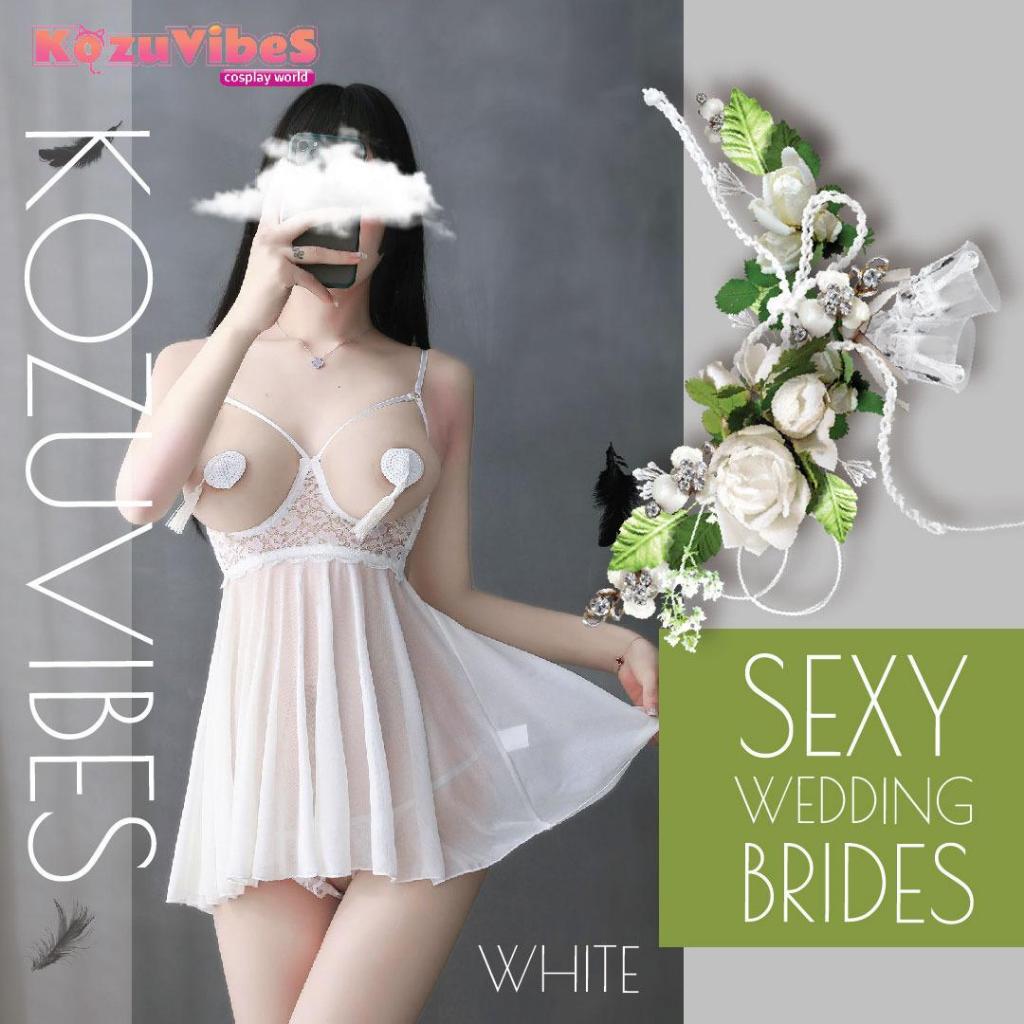 Kozuvibes Cosplay Sexy Night Dress Lingerie Baju Tidur Underwear Angel