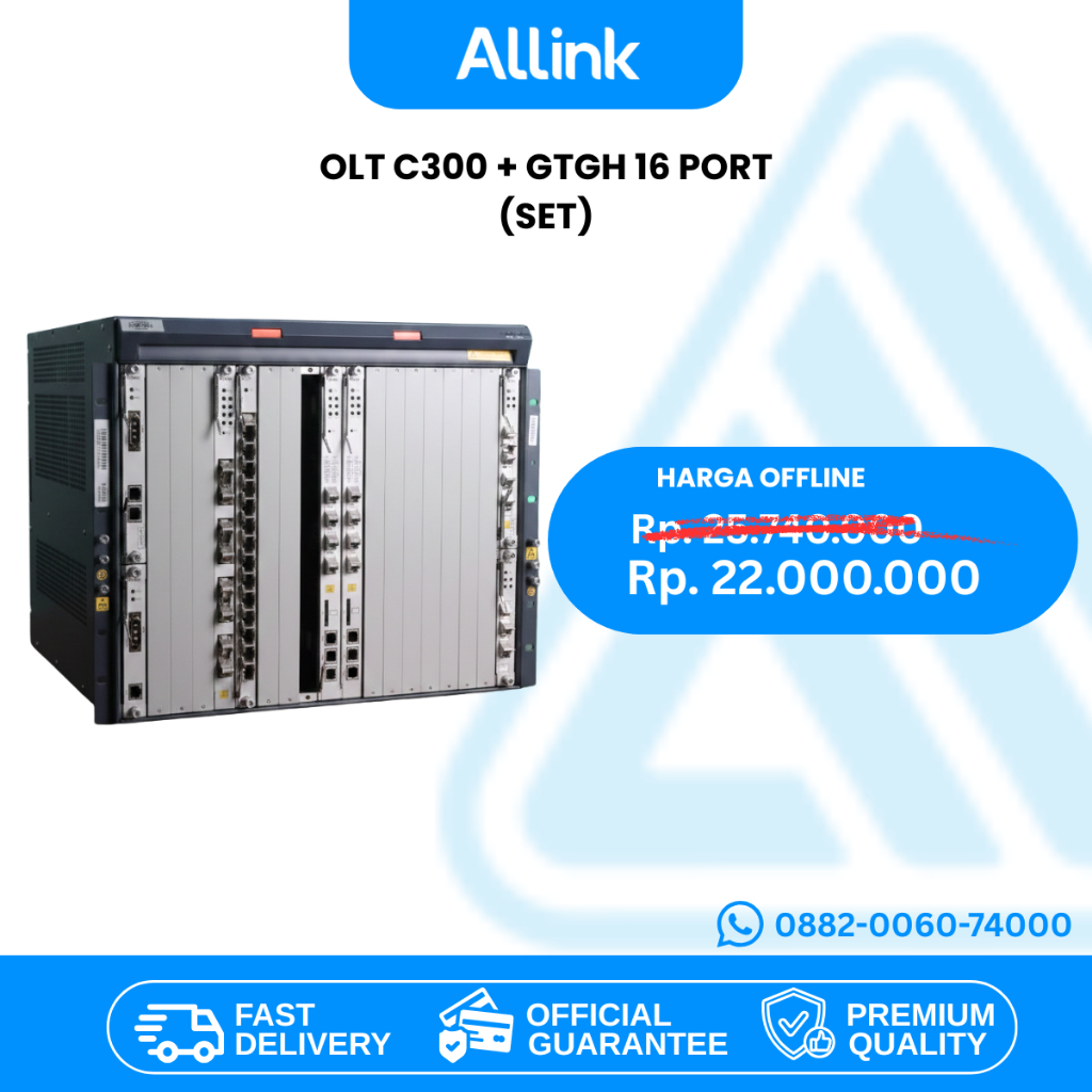 OLT GPON ZTE C300 16 Port 10G Uplink