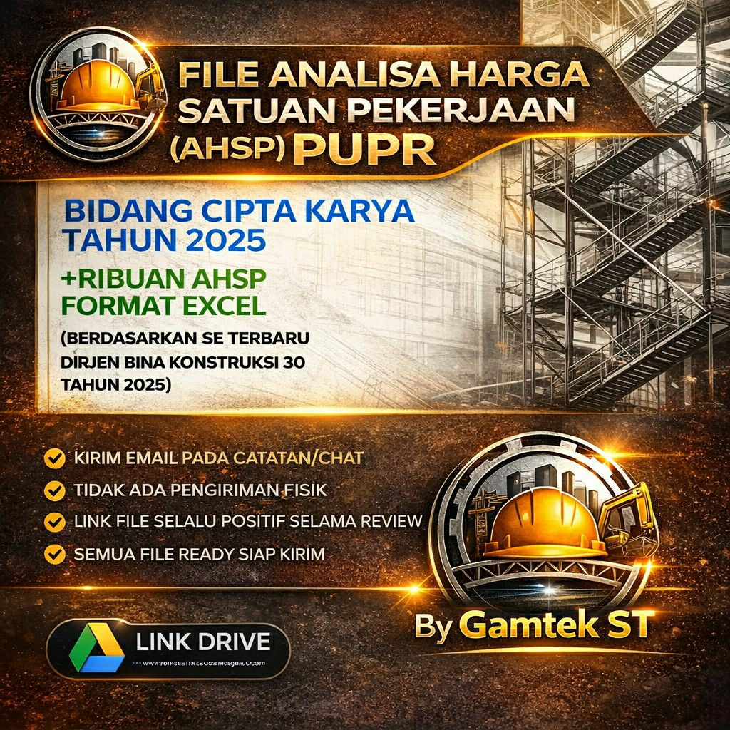 (EMAIL) FILE EXCEL AHSP CIPTA KARYA TAHUN 2025