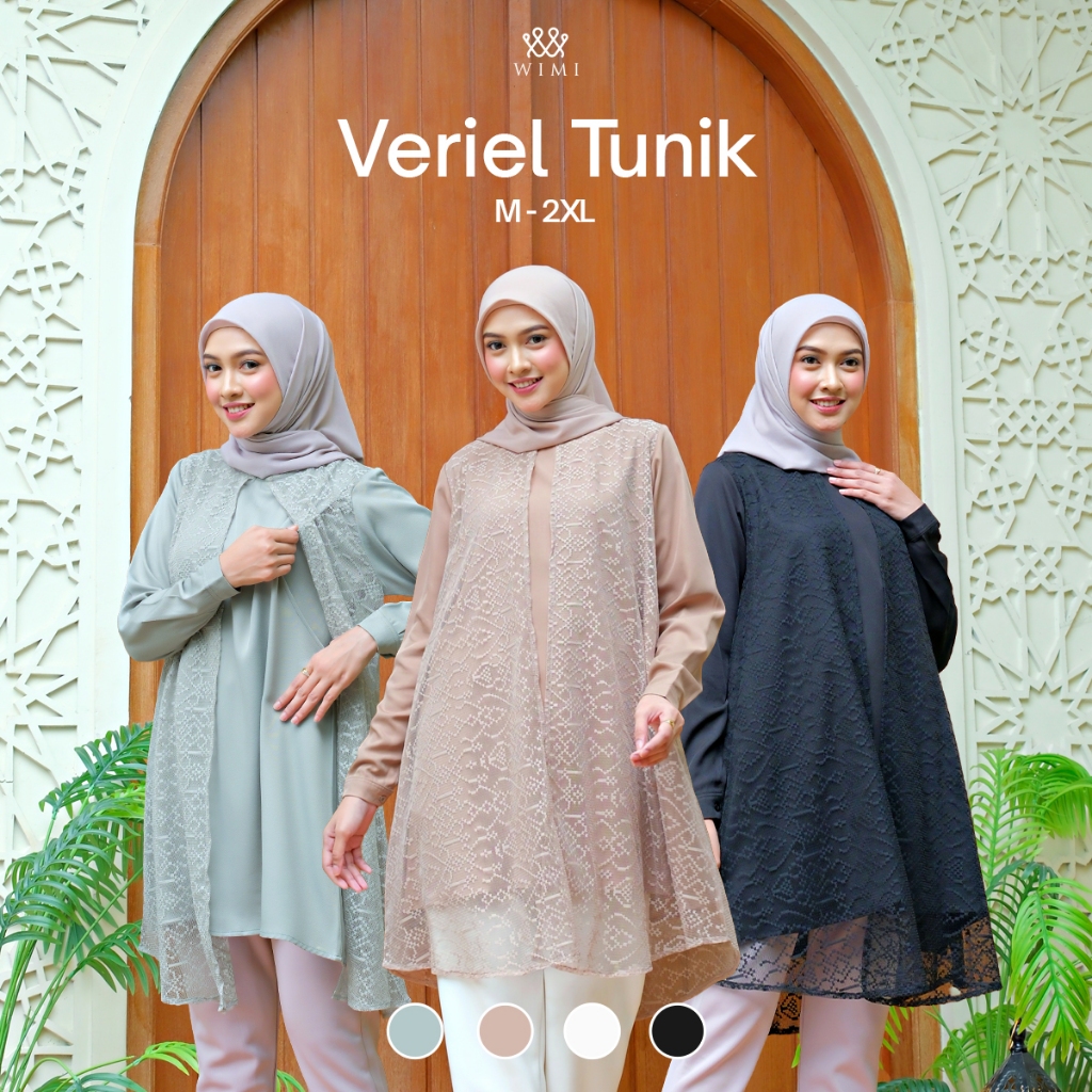 Wimi - Veriel Tunik | Atasan Tunik Ibu Hamil dan Ibu Menyusui | Baju Lebaran Ibu Hamil dan Ibu Menyu
