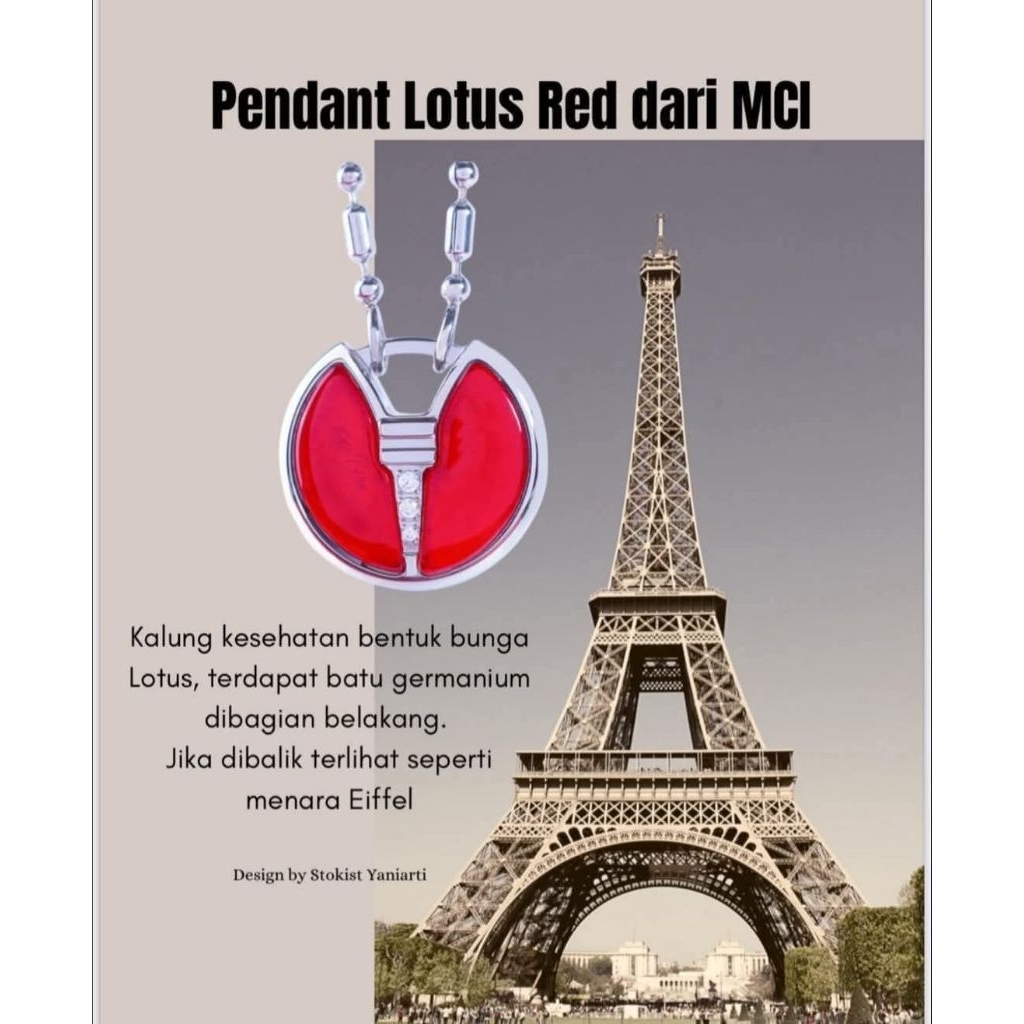 Kalung Kesehatan LOTUS RED_Original MCI