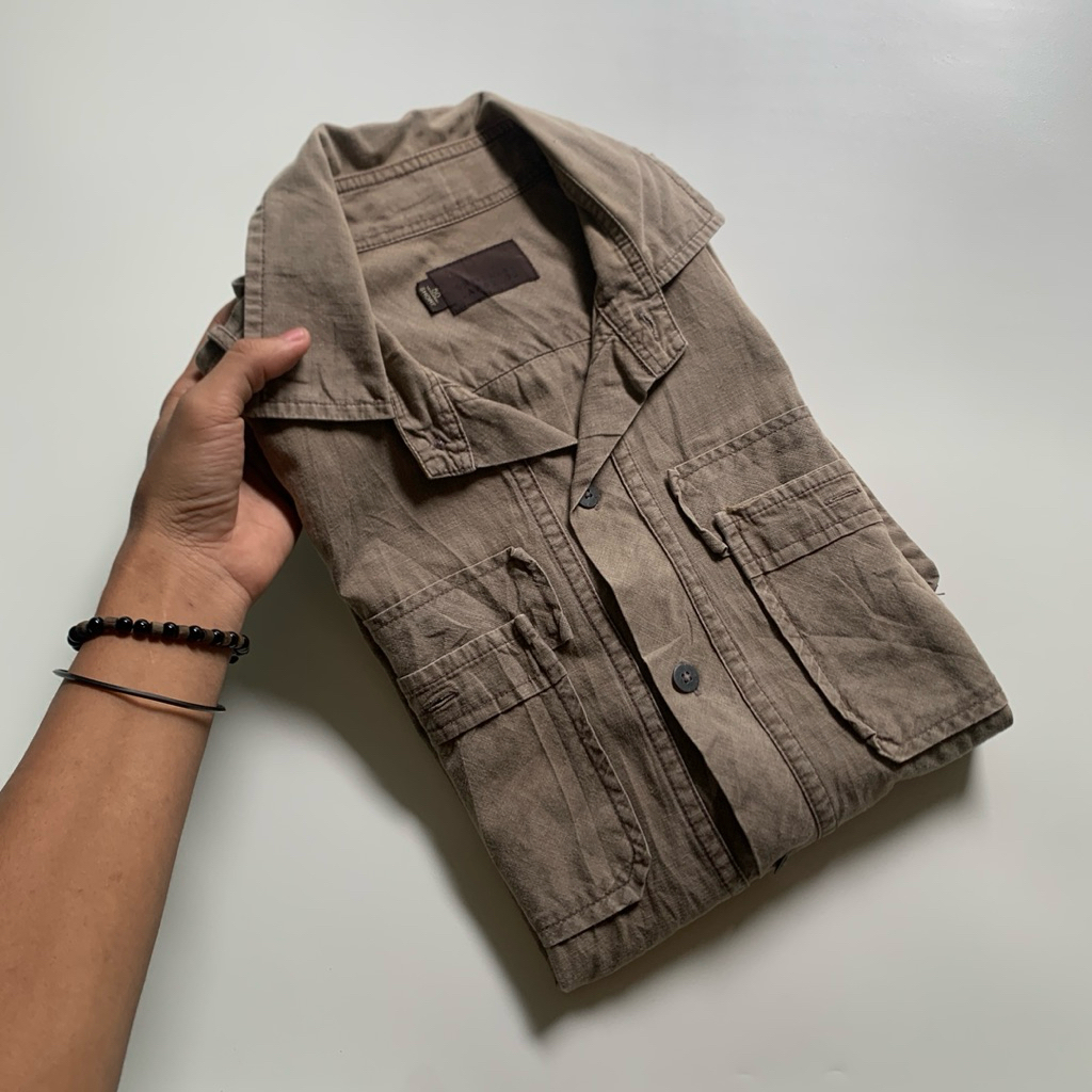 Outer shirt Double Pocket Universal Languange