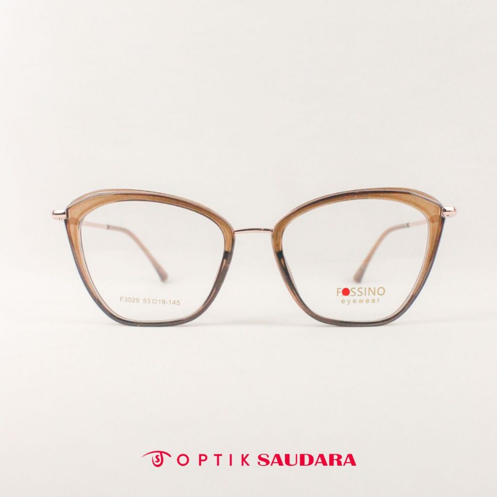 Optik Saudara - Frame Fassino - Kacamata Wanita Model Cat Eye Super Stylish F FAS3029 C5 53