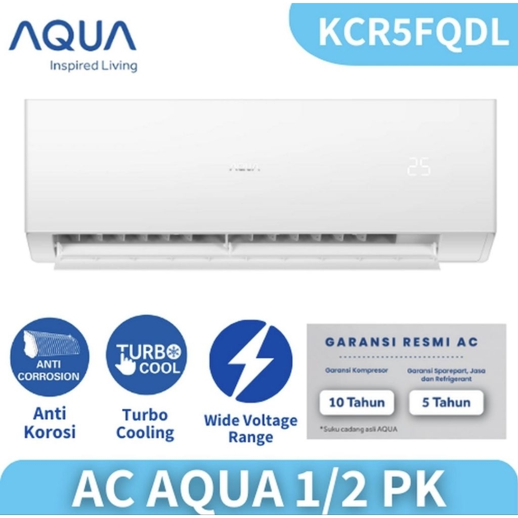 AC AQUA 1/2 PK ( unit + pasang)