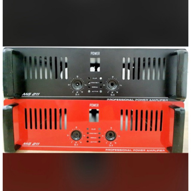 Box Power 2U MG211 2CH + PCB + Knop