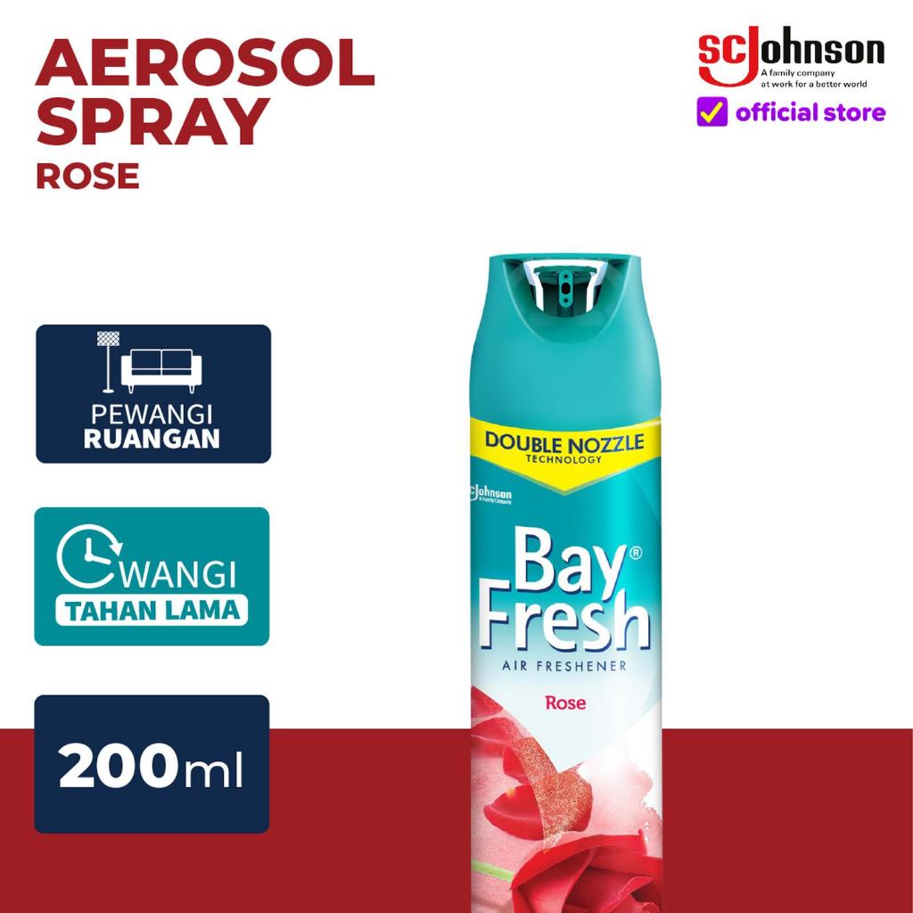 Bayfresh Aerosol Air Freshener Rose 200 ml