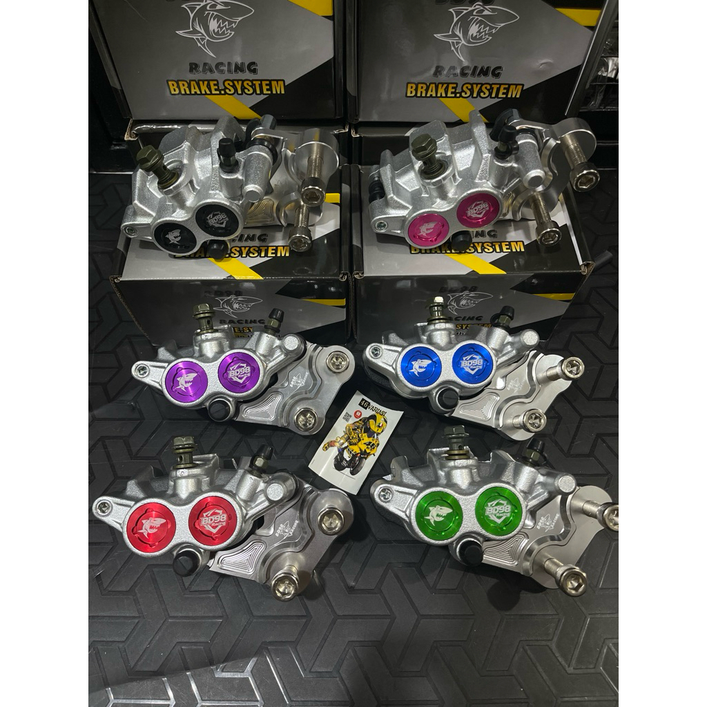 PAKET KALIPER MUFAC 2 PISTON BREKET RX KING LAMA / RX KING OLD 300mm