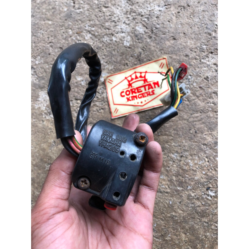 HOLDER / SAKLAR KIRI RX-KING COBRA YAMAHA YT RXS CONGO OLD ORIGINAL COPOTAN