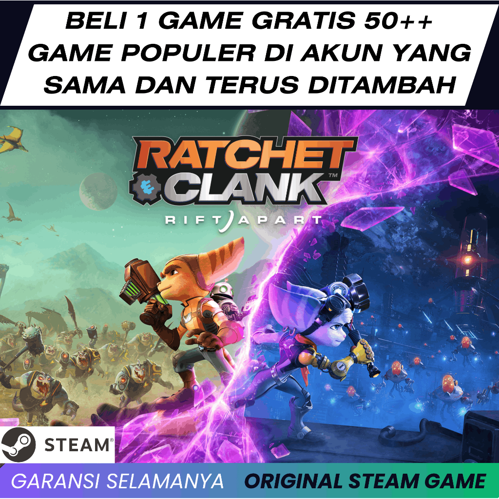 Ratchet & Clank : Rift Apart Original Steam PC Game Bonus Semua Game