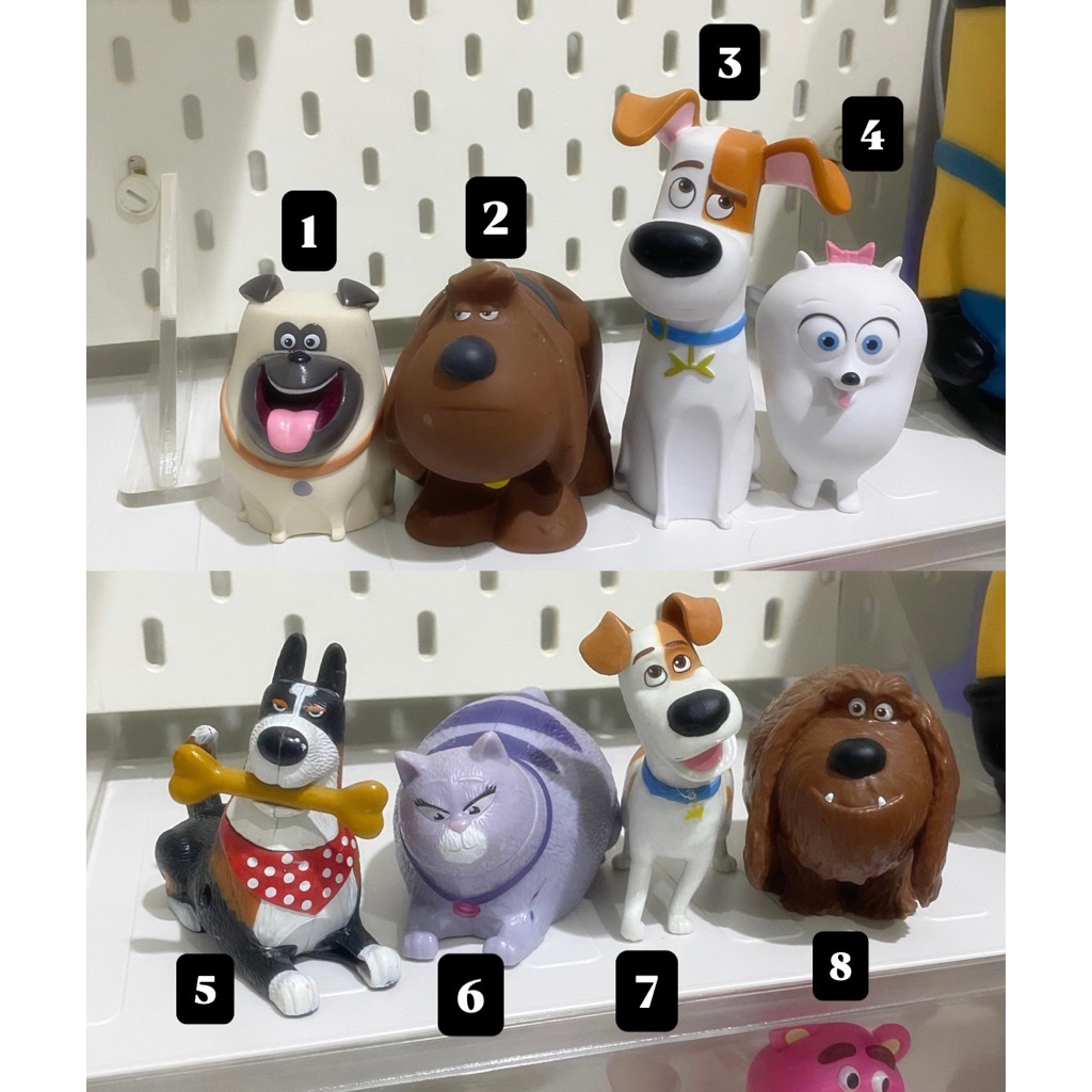 mainan mcd secret life of pets figurine bekas dipajang aja
