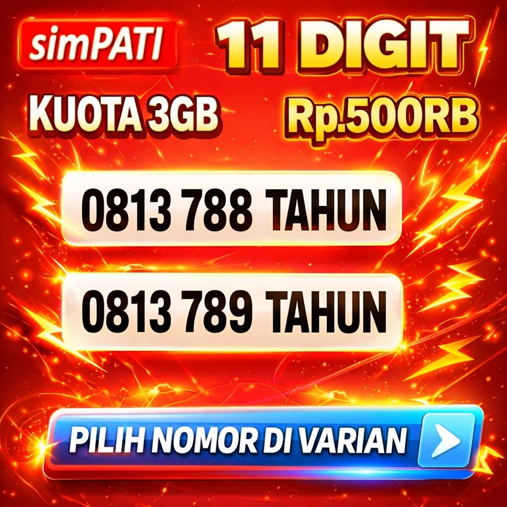 nomor cantik kartu perdana telkomsel seri tahun 0813 899 1960
