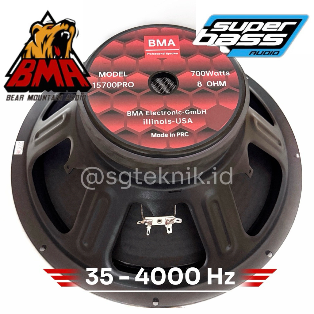 SPEAKER BMA 15700 PRO 15inch