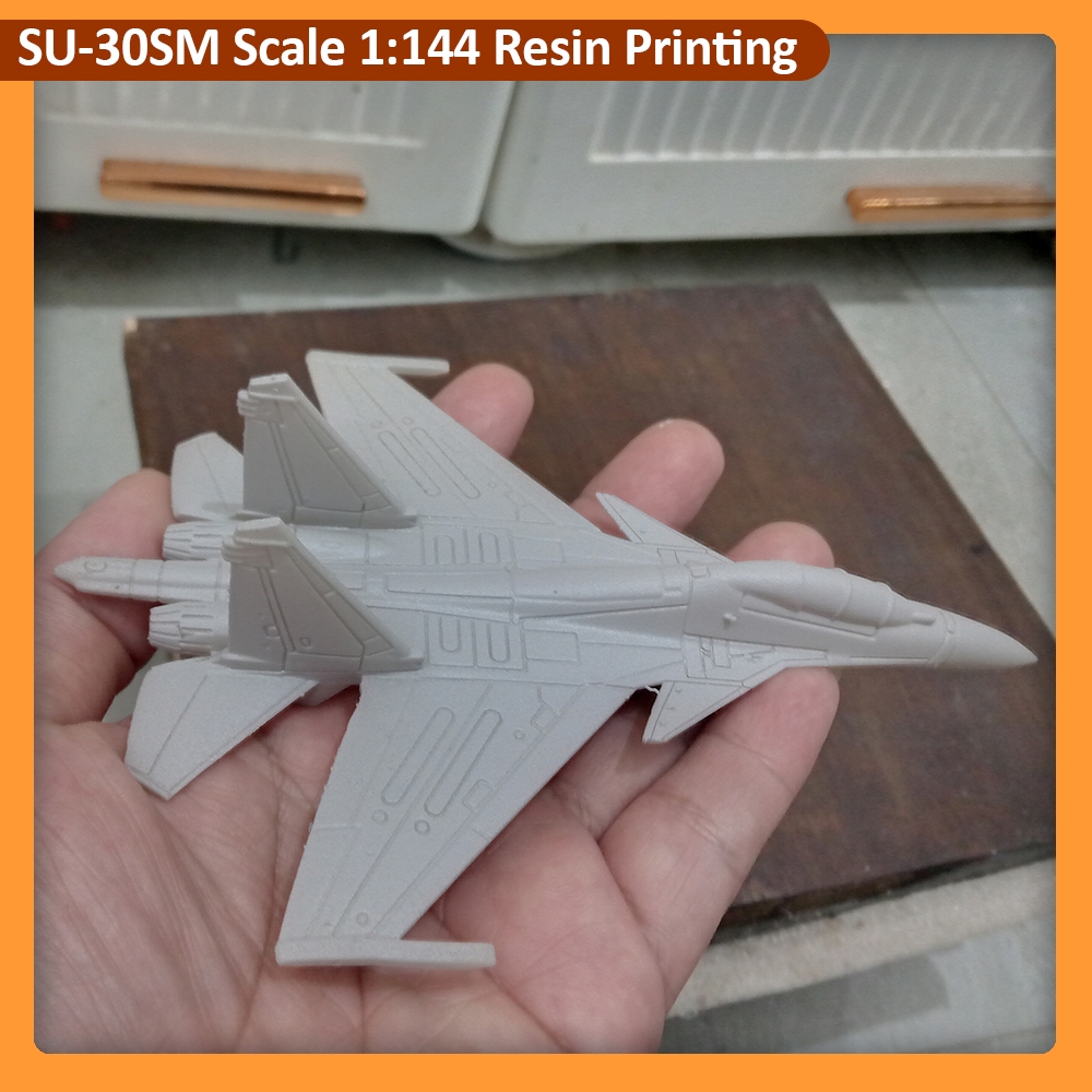 3D Print Resin Pesawat Sukhoi SU-30SM Scale 1:144 Miniatur Pesawat SU30SM Resin