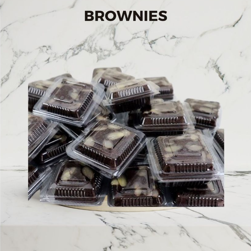 Brownies Cup Lumer atau Brownies Panggang potong , Jajanan Tradisional