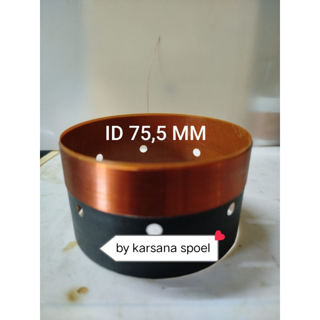 spool voice coil speaker ID 75,5 MM FIBERTILLE