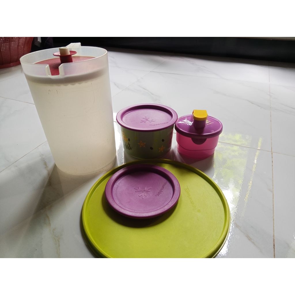 Preloved/ Second Tupperware Teko/Toples Tupperware/ Seal Giant Canister