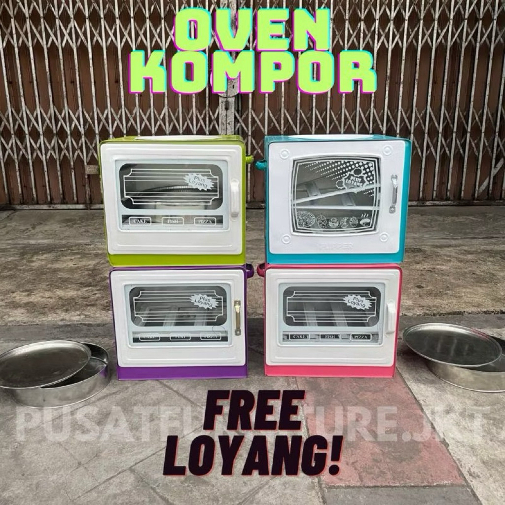 Oven Kompor Flipper Bonus Loyang Oven / Flipper Oven Warna / Oven Kue / Oven Panggangan Kue / Oven R