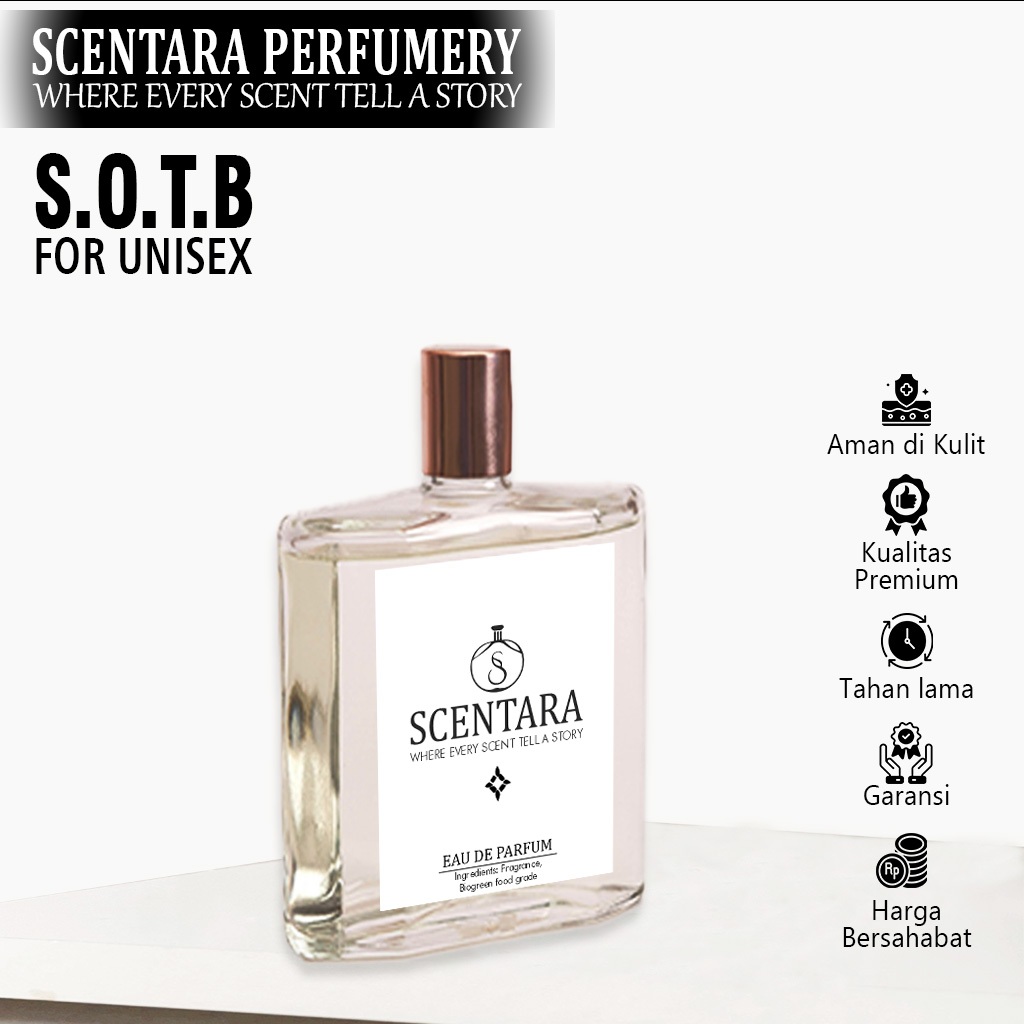 Parfum SOTB Pria dan Wanita Scentara Parfum SOTB Parfum Unisex Segar Aroma Tahan Lama