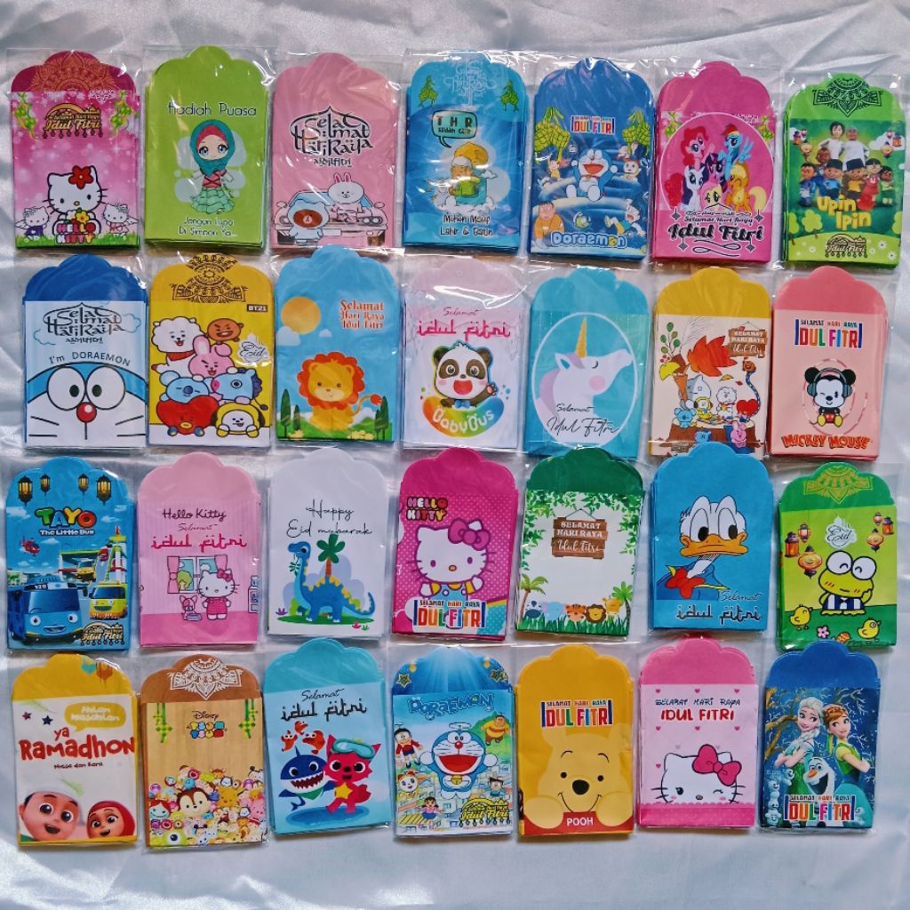 Amplop Lebaran Unik ukuran medium 10 lembar