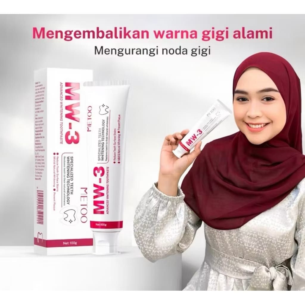 METOO MW-3 Pasta Gigi Pemutih Probiotik , Memutihkan Gigi Alami