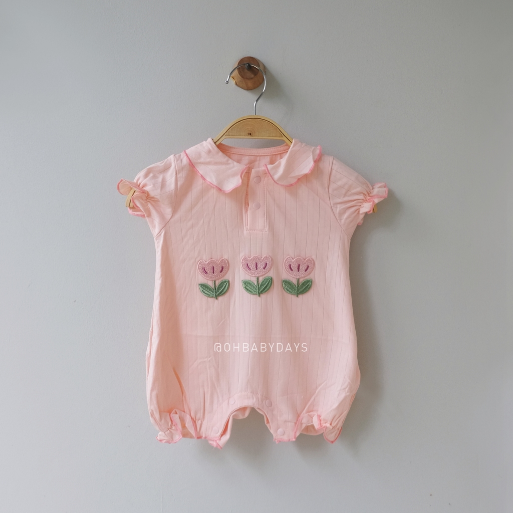 OHBABYDAYS | Jumper Romper Bayi | Flowers Romper