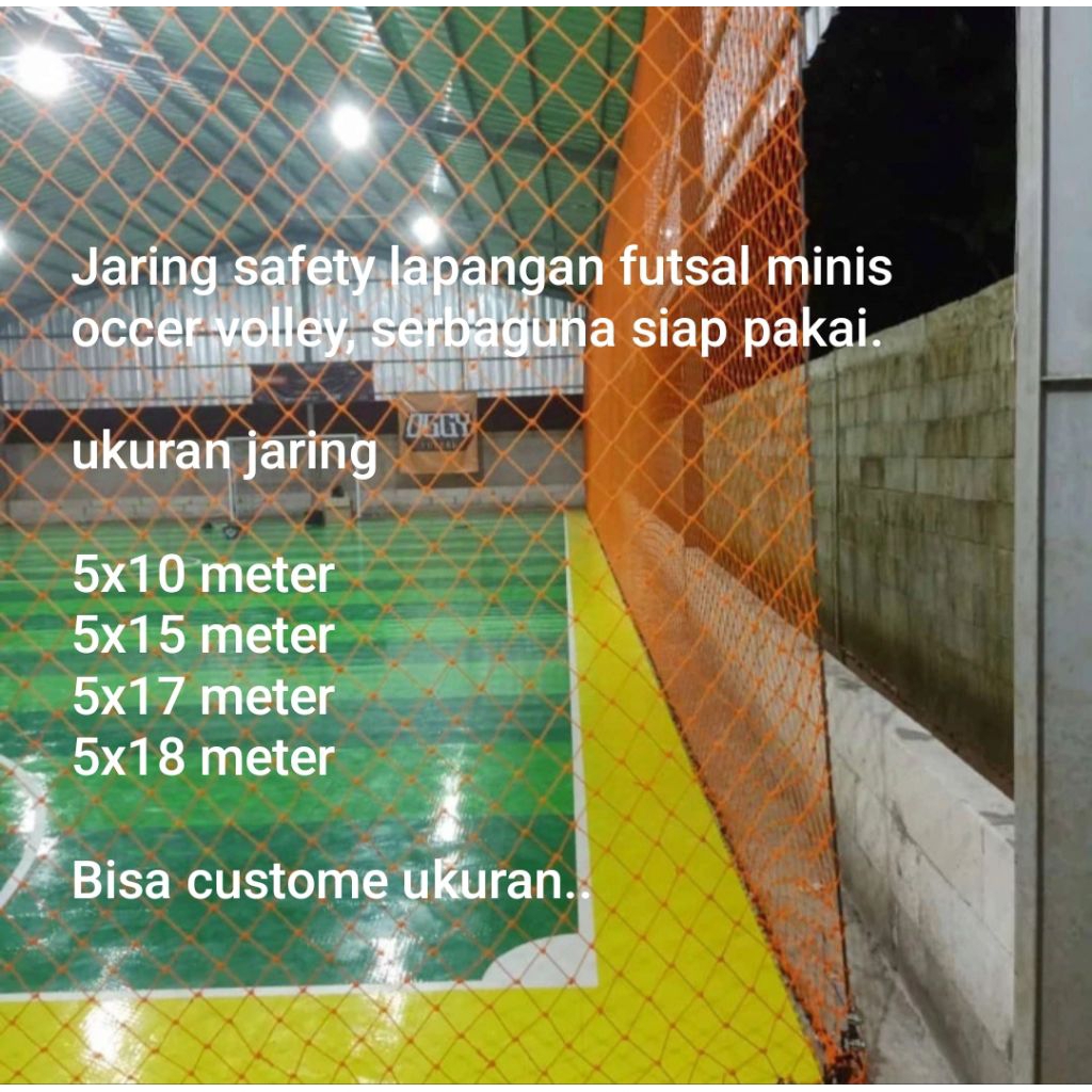 JARING LAPANGAN FUTSAL | MINI SOCCER | SERBAGUNA, SIAP PAKAI