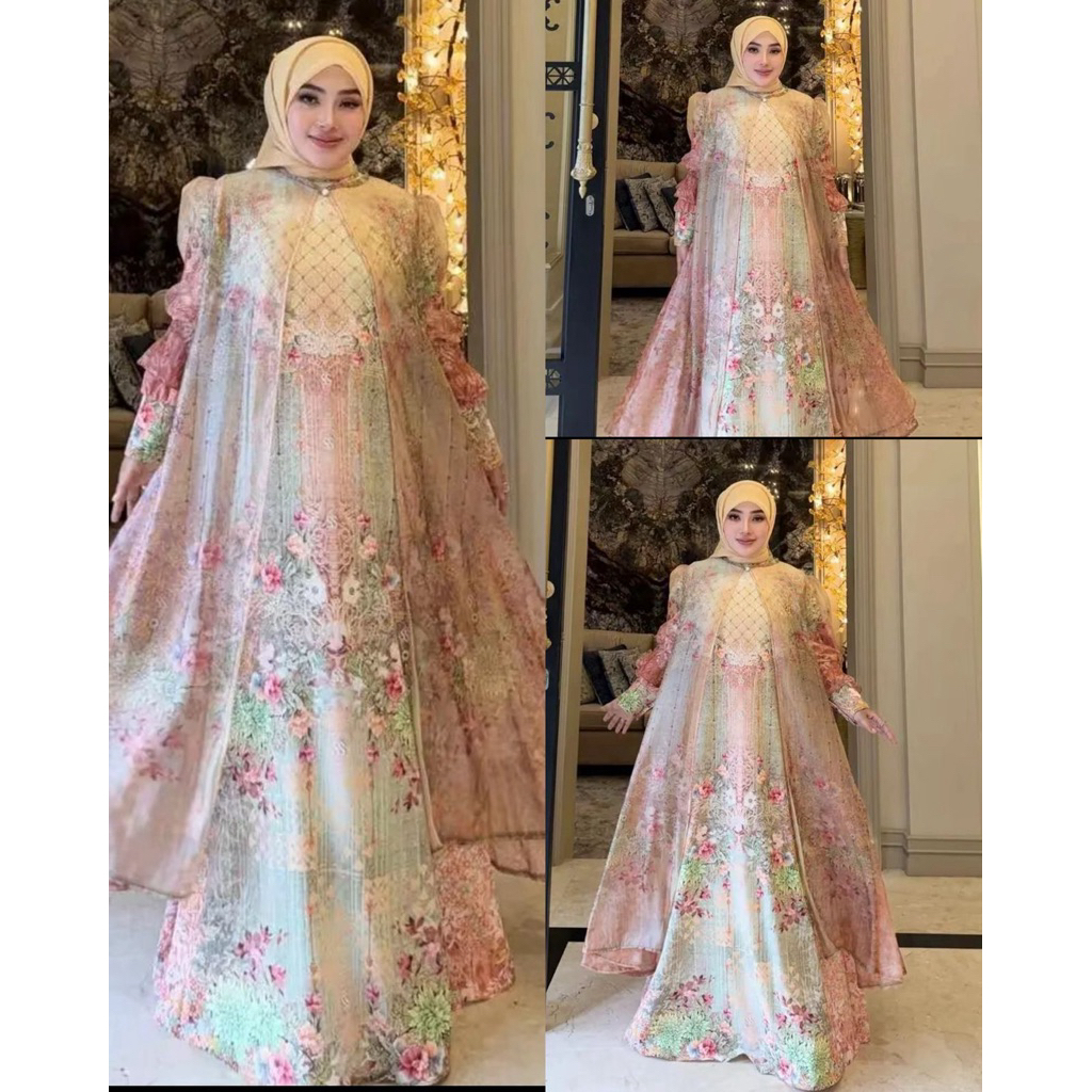 gamis mewah random ori Shellasaukia CAHAYABUTIQ