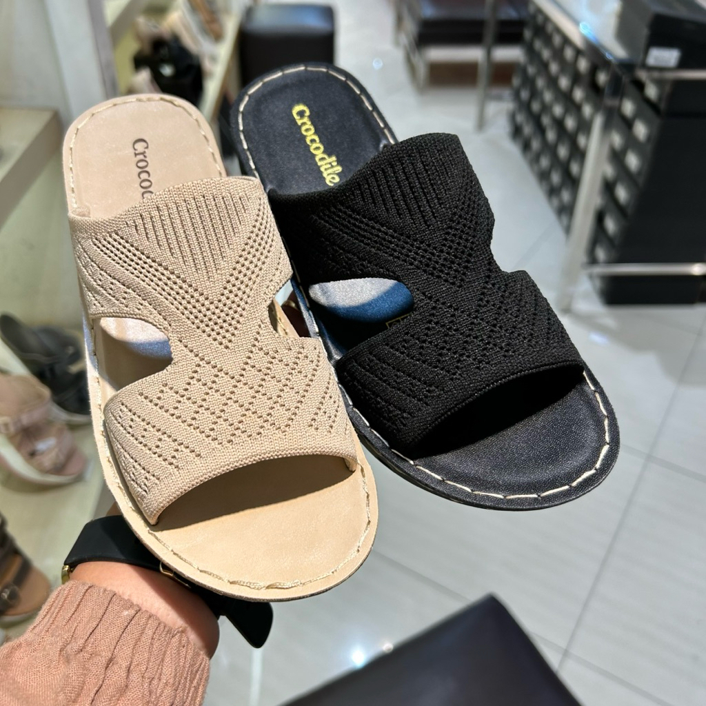 sandal flat wanita ringan CROCODILE original