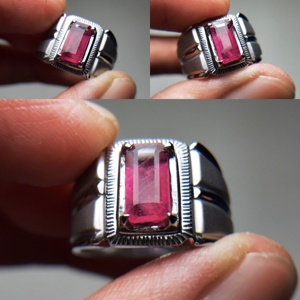 Natural Ruby Batu Ruby Warna Pinkish Red Bukan Pink Sapphire Safir Atau Spinel Tanzanite Emerald Top