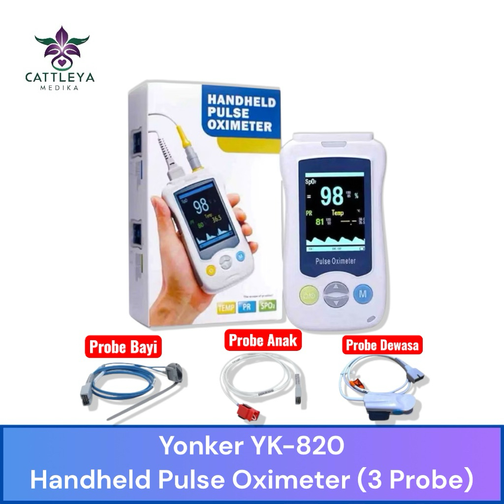 Yonker YK-280 Pulse Oximeter SpO2 untuk Bayi, Anak, Dewasa Lengkap