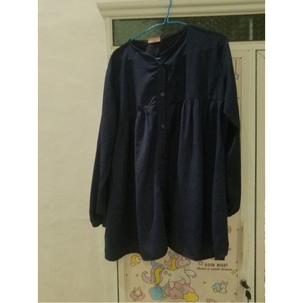 preloved blouse navy