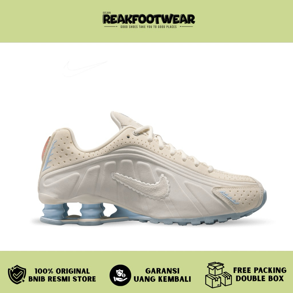 Nike W Shox R4 SE Pale Ivory Celestine Blue - IH3572-110