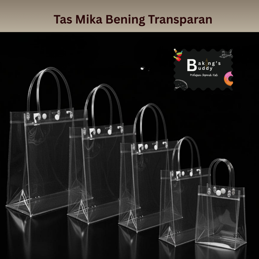 Tas Plastik Tas Mika Bening Transparan Goodie Bag Cantik