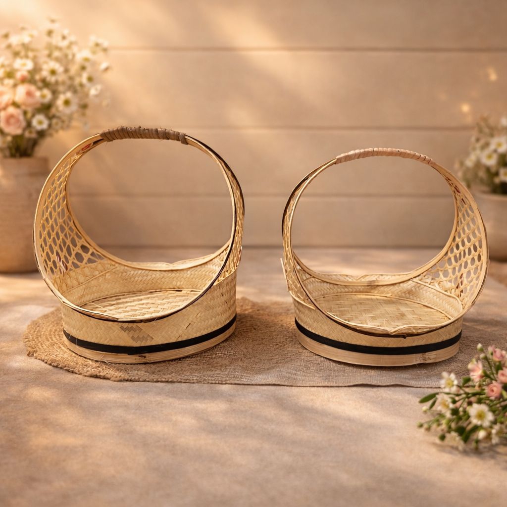 Keranjang parcel model cincin - Parcel murah- Keranjang hantaran murah