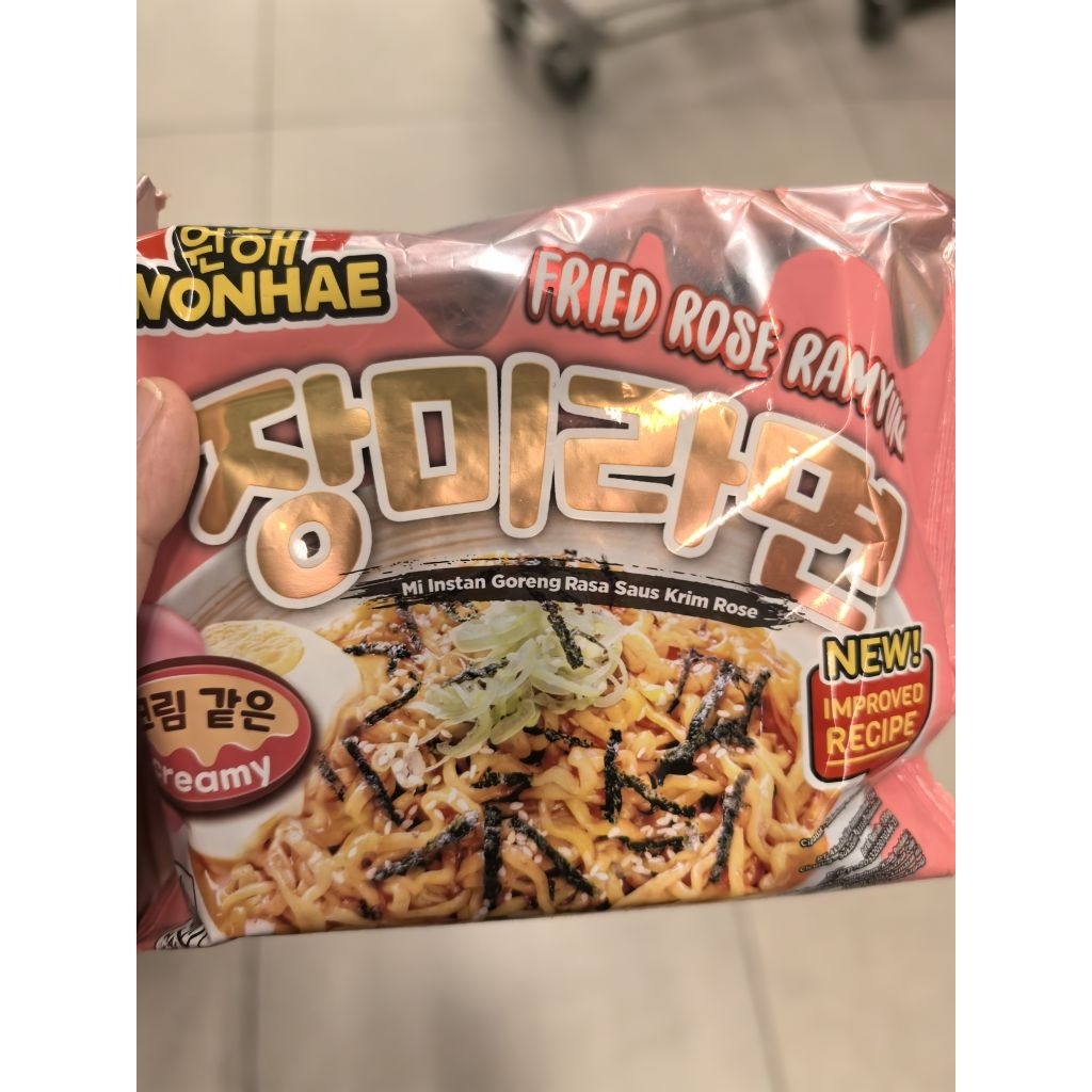 WONHAE RAMYUN FRIED ROSE. MIE KOREA ROSE. MIE KOREA CREAM ROSE. MIE KOREA WONHAE.