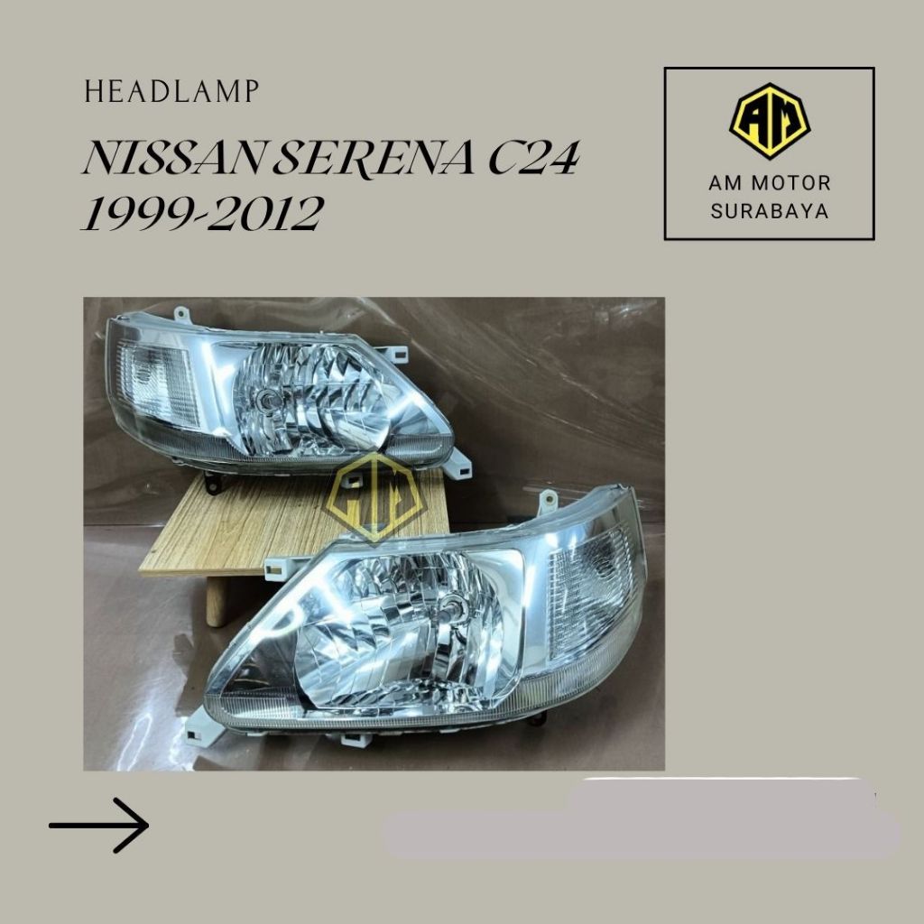 HEADLAMP NISSAN SERENA C24 (1999-2012)