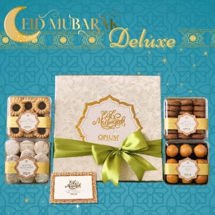 Eid Deluxe Hampers | OPIUM Premium Brownies |  Hampers Cookies Eid Lebaran Semarang