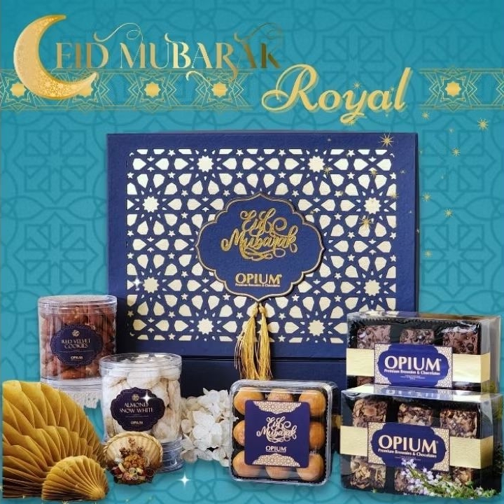 Eid Royal Hampers | OPIUM Premium Brownies | Premium Cookies Hampers Eid Lebaran | Semarang