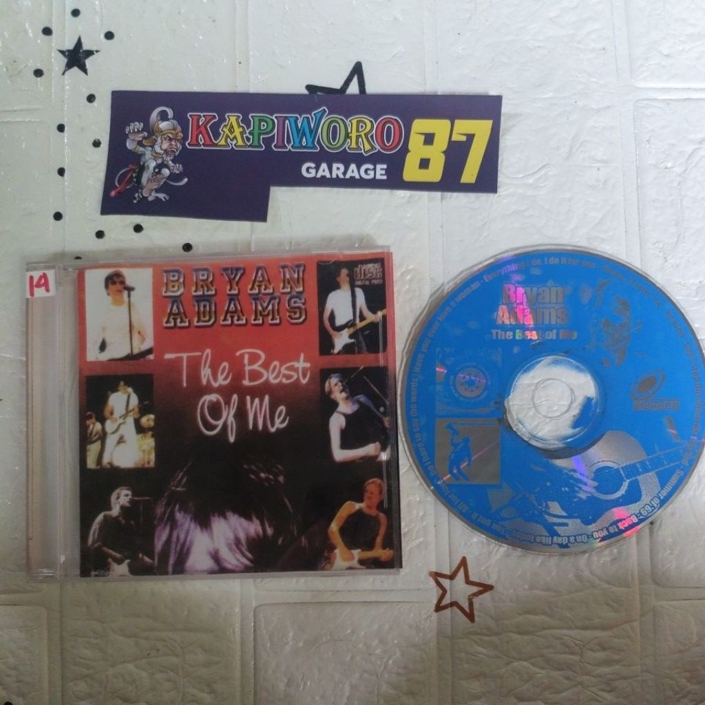 KASET VCD,,,BRYAN ADAMS THE BEST OF ME