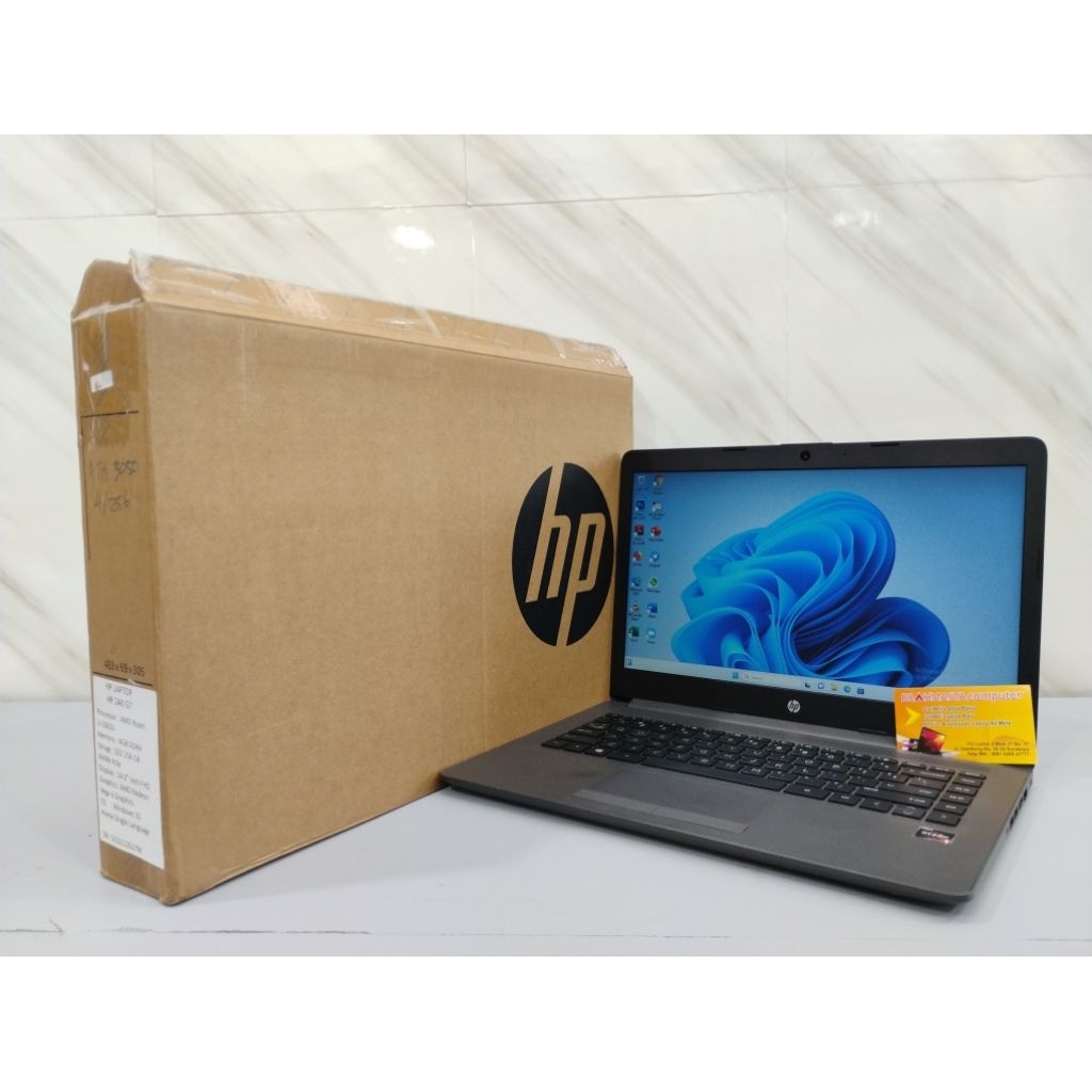 LAPTOP HP 240 G7 SECOND LIKE NEW FULSET SIAP PAKAI