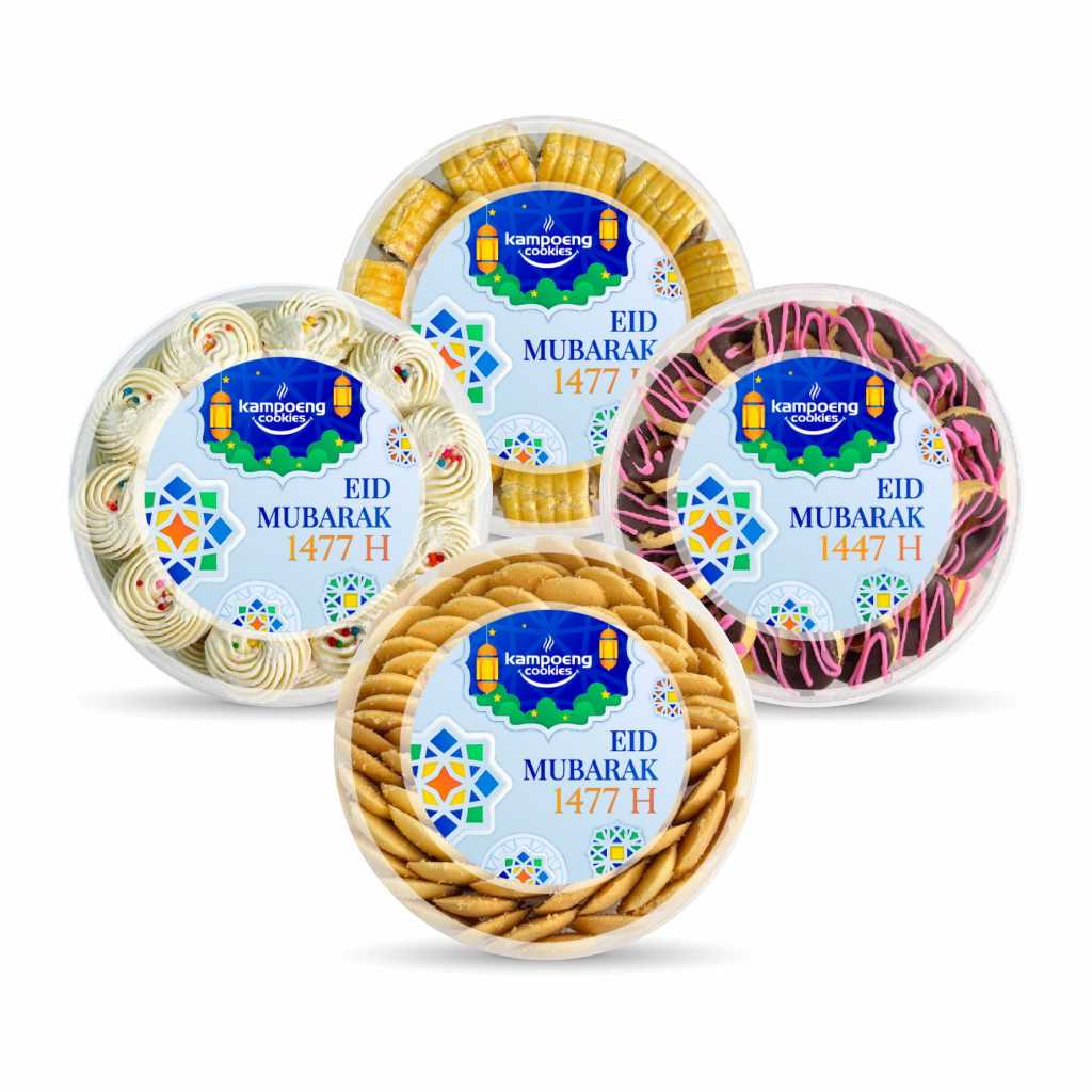 Paket Bundling Isi 4 Kue Kering Premium Kampoeng Cookies Pekanbaru untuk Lebaran