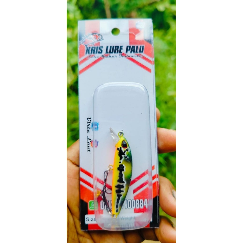 Umpan Pancing minnow gomoku berat 6 gr panjang 5 cm sinking