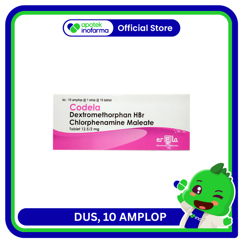 CODELA Erela TABLET 1 DUS, 10 AMPLOP - Apotek Inofarma
